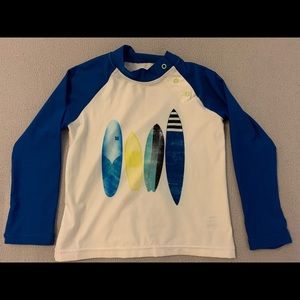 Coolibar long sleeve rash guard and swim leggings